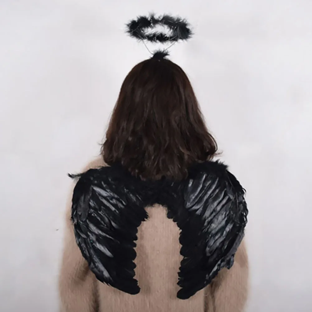 

1pc Wings Angel Wing For Halloween Christmas Party Performance Cosplay Plume Wing Decorative Costume Accessory