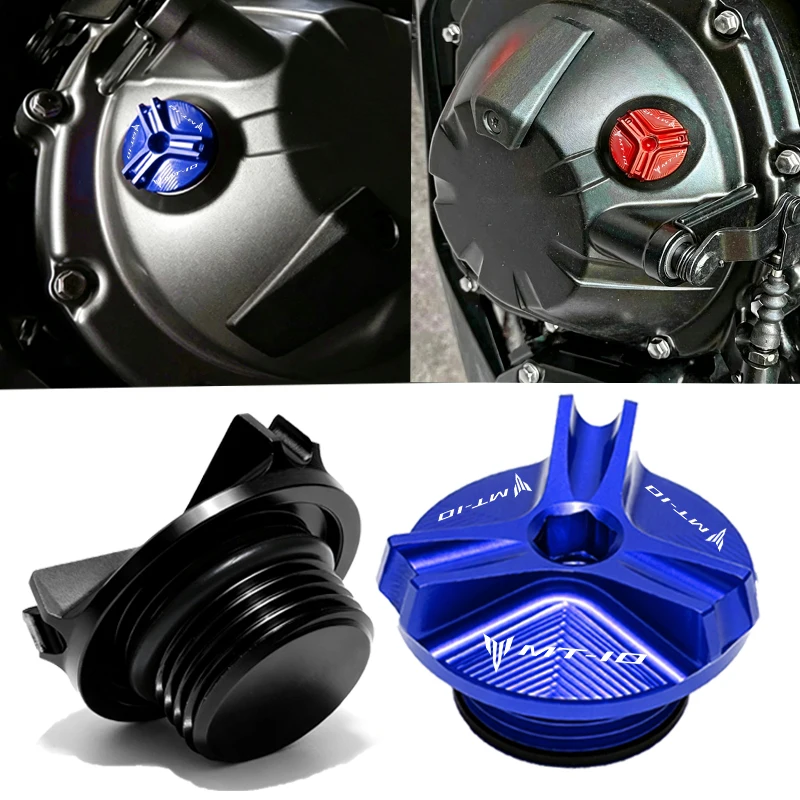 For YAMAHA MT-10 MT10 SP MT 10 Accessories  Motorcycle modification  CNC Aluminum Protection Engine Oil Filler Plug Cap Screw