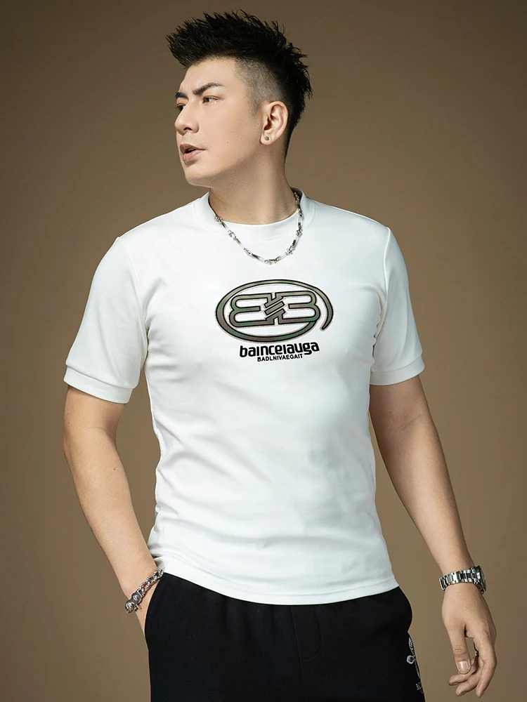 

Men's Thiened ort Sve T-irt round Ne Faion Brand Inner Wear f Sve Winter Youth ular Modal Cotton Blend