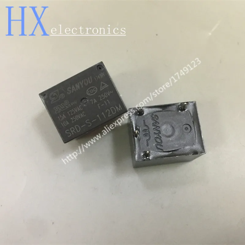 5PCS Relay 4pins SRD-S-105DM SRD-S-112DM SRD-S-124DM