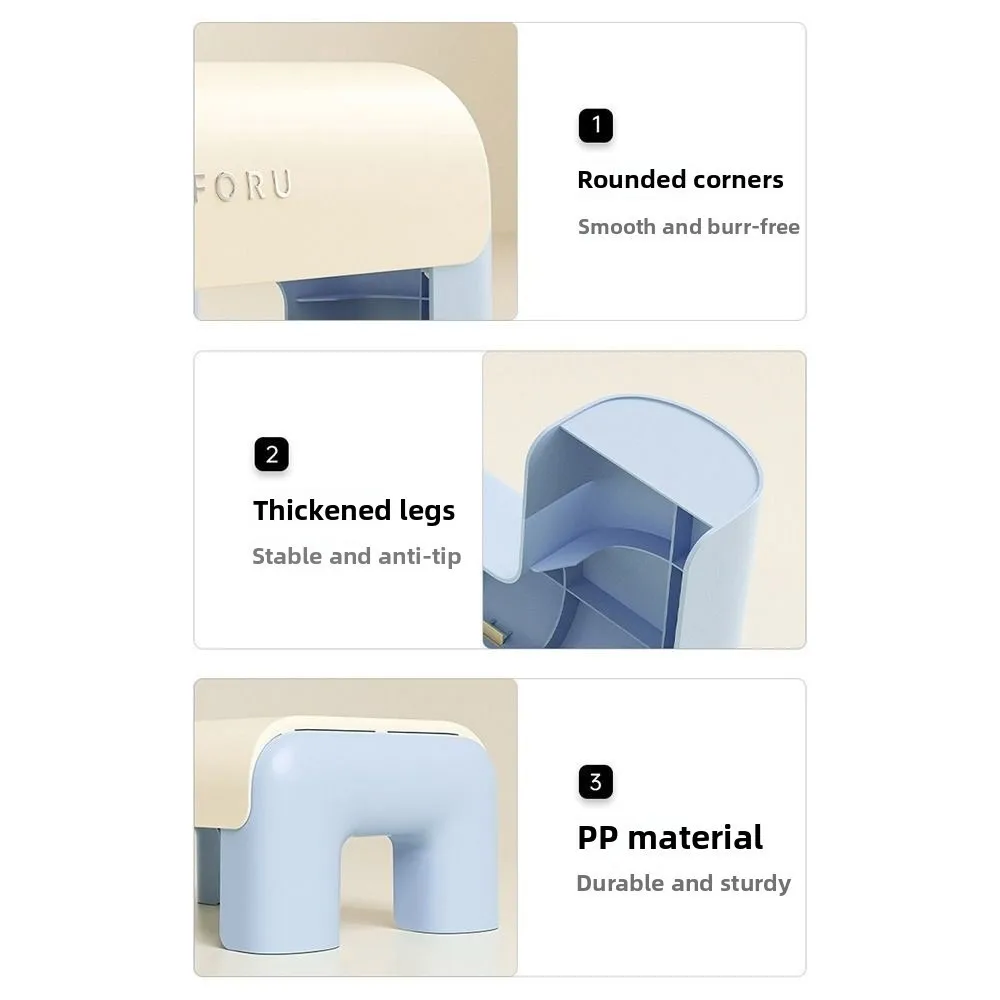 Ergonomic Shoe Changing Stool Waterproof Anti-Slip Children's Small Stool Universal Multi-Function Under Desk Footrest Household