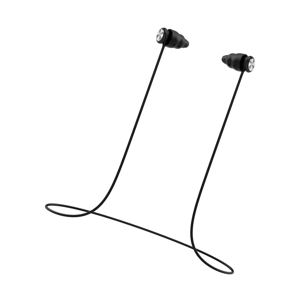 

1 комплект шумопоглощающих берушей для сна, черные, силиконовые, эргономичной формы, легкие, гибкие, многоразовые, идеально подходят для учебы и работы