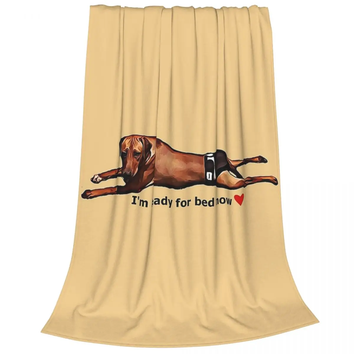 Ridgeback Girlie Ready For Bed (J.Klute) Blankets Fleece Lightweight Sofa Throw Blankets For Home Office Throws Bedspread Quilt