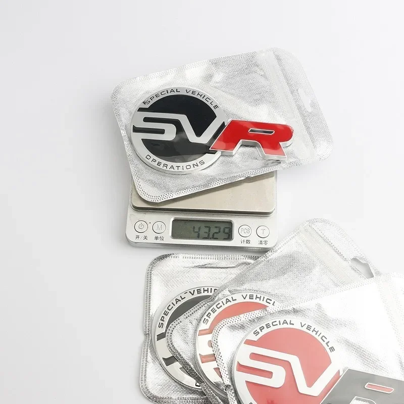 3D Metal SVR Special Vehicle Rear Trunk Logo Badge Emblem Decals For Land Range Rover Sport L494 494 SVR Sticker Accessories