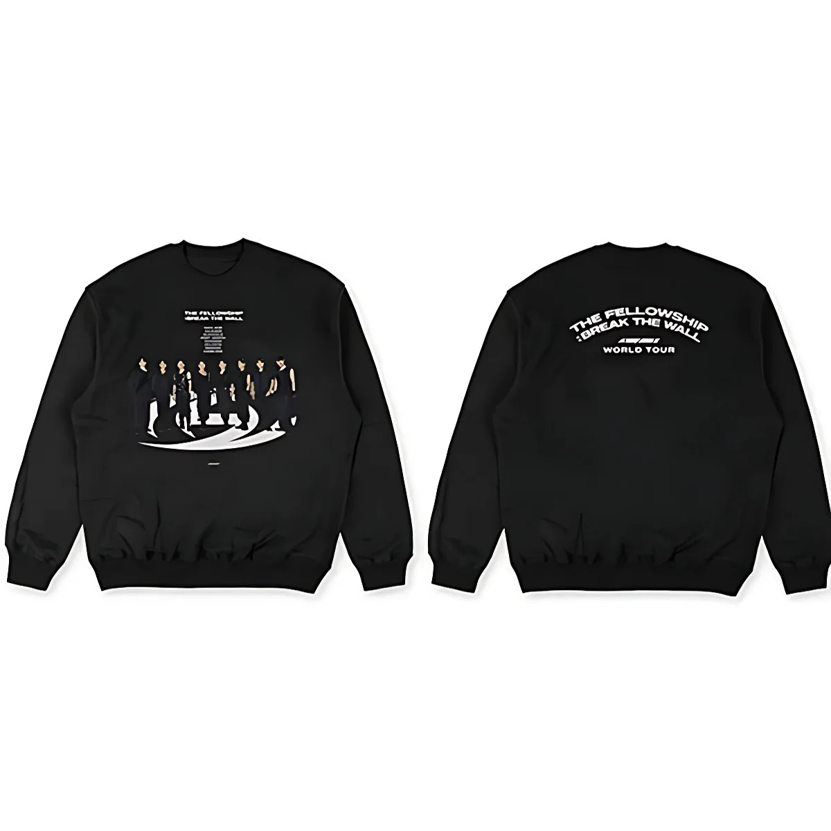 KPOP ATEEZ THE FELLOWSHIP : BREAK THE WALL 2022 WORLD TOUR Oversized Women/Men Hoodie Sweatshirt Casual Tracksuit K-POP Clothes