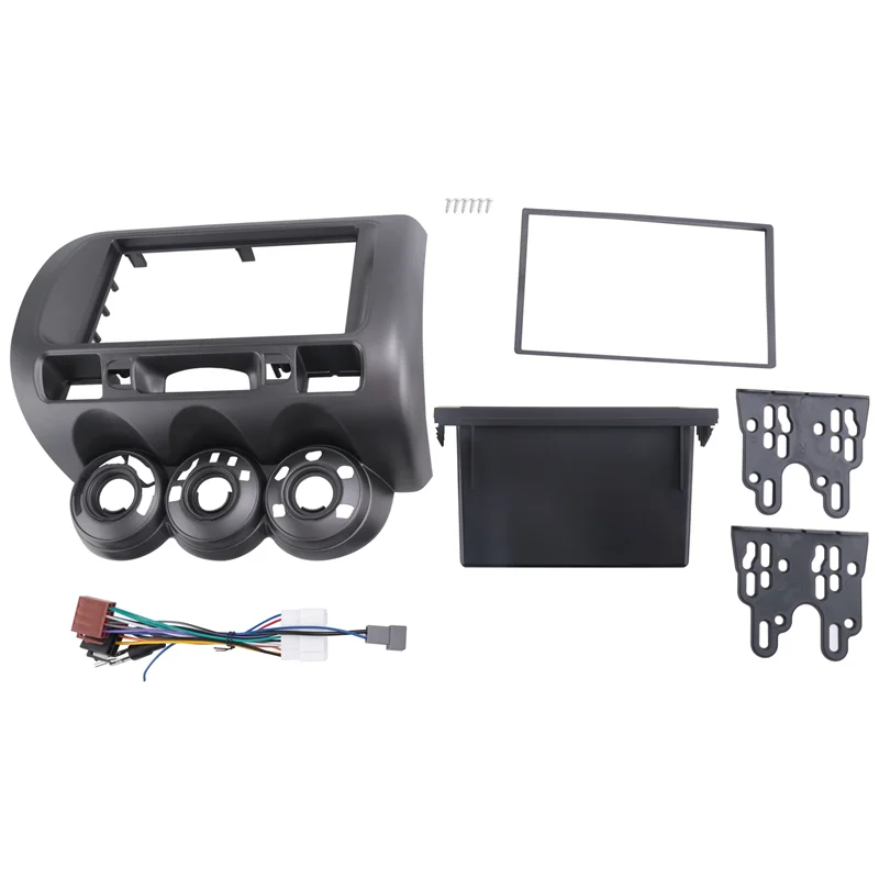 

Автомобильный радиоприемник, лицевой компонент для Honda Fit Jazz City LHD One Din Dvd Stereo Cd, монтажное крепление на панели, комплект отделки, рамка Bezel-AS55