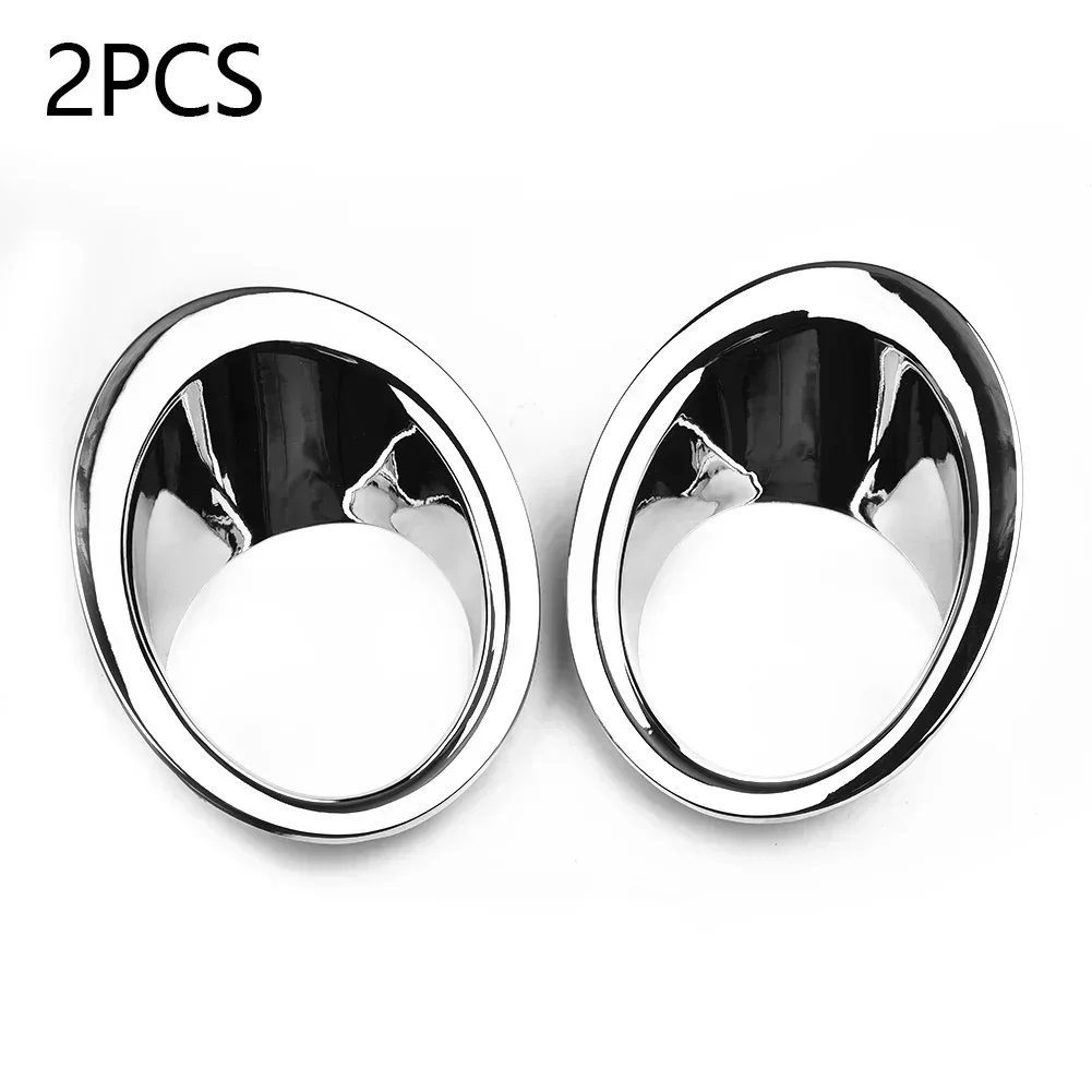 2×Chrome Front Fog Light Cover Trims Fits For Nissan- Qashqai- / +2 / Dualis J10 2010-2013 Automotive Interior Accessory