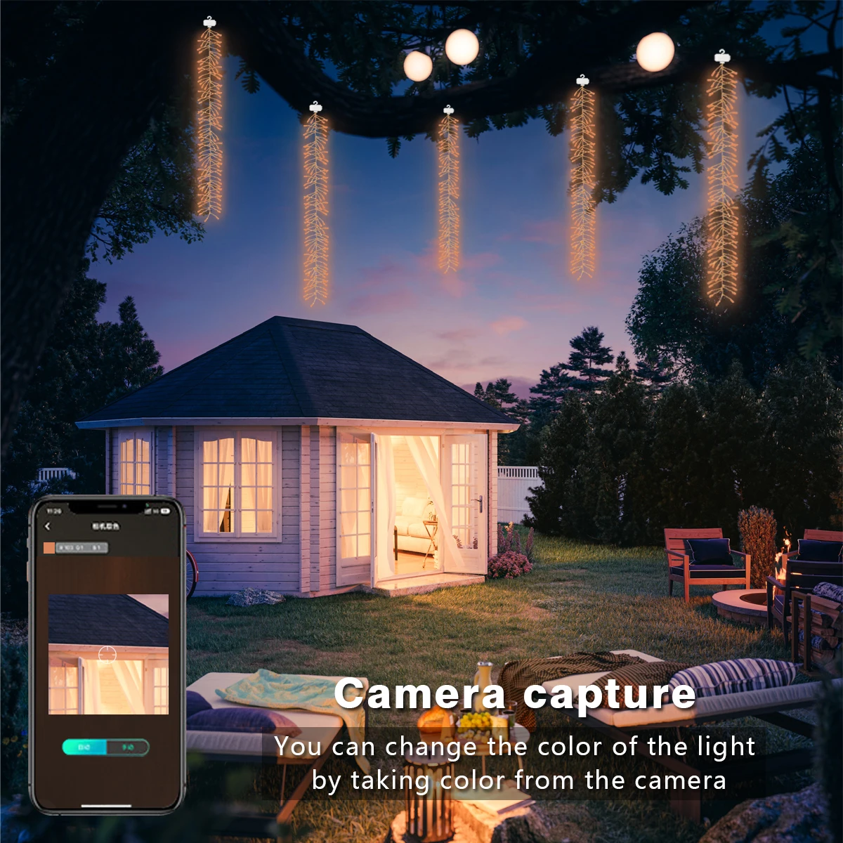 Smart LED Electronic firecracker light string APP controls multiple lighting modes for holiday decoration to create atmosphere