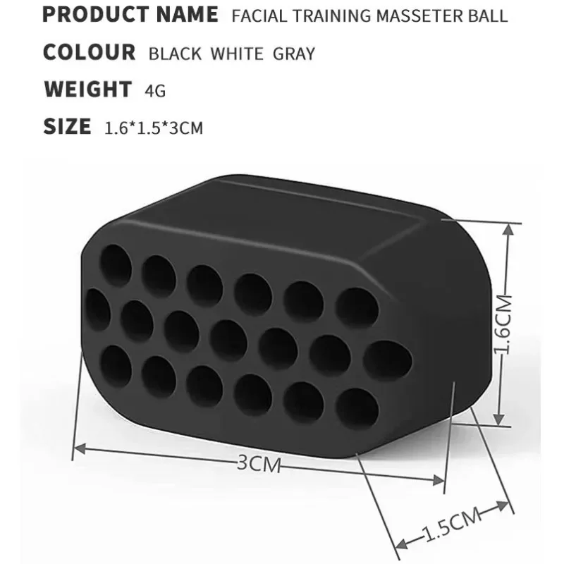1 pz JawLine Ginnico Palla Mascella Del Viso Muscolo Toner Trainin Fitness Anti-età di Grado Alimentare di Silice Viso Mento Guancia Lifting Slimmin