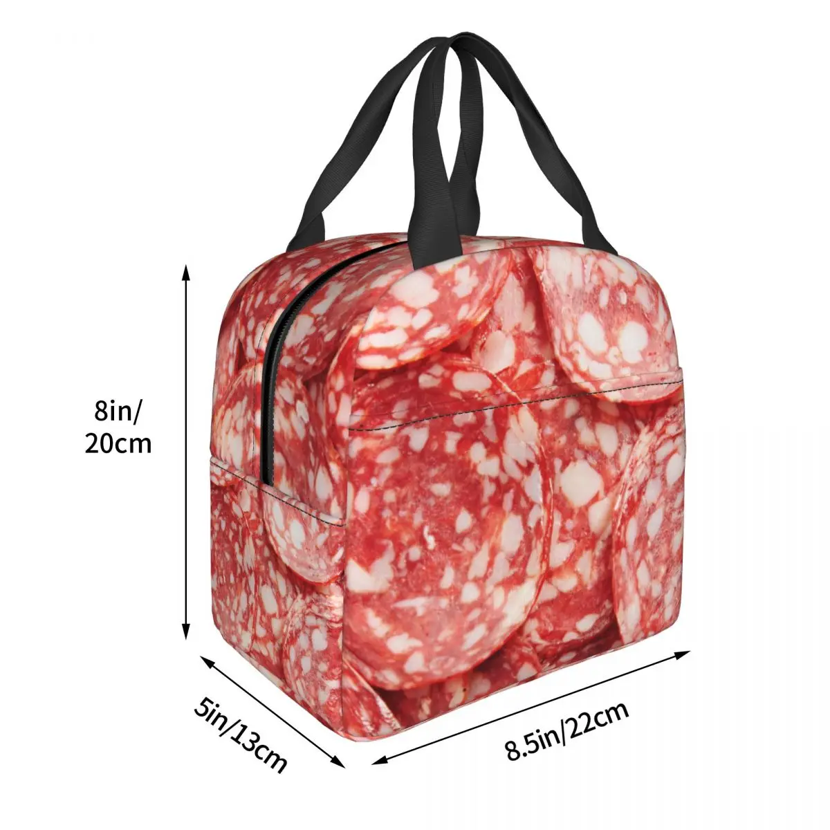 Sausage Background Insulated Lunch Bags Cooler Bag Lunch Container Portable Tote Lunch Box for Men Women Work Picnic