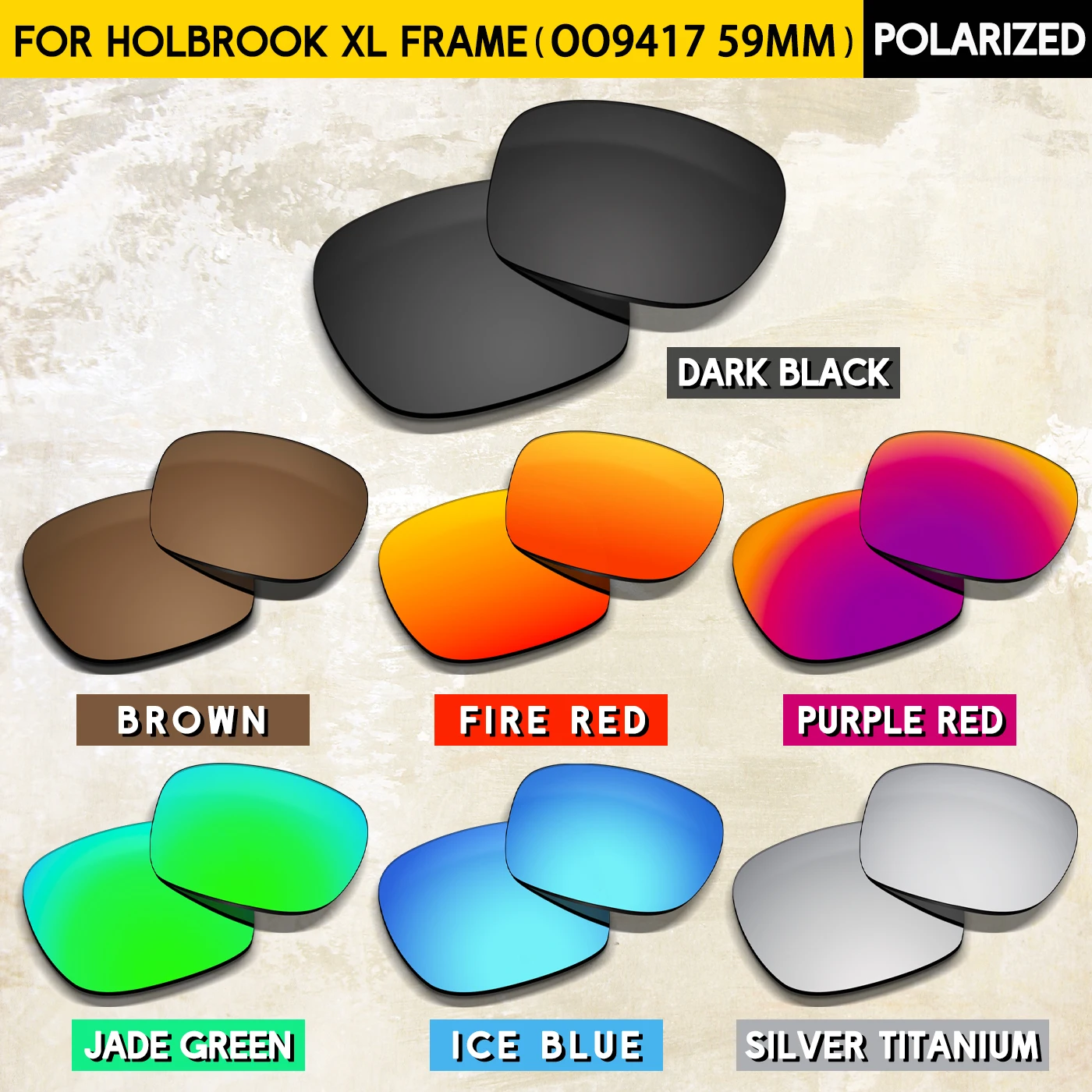 Suitable for Oakley Holbrook XL Replacement Lenses Compatible With Oakley Holbrook XL OO9417 Sunglasses Frame