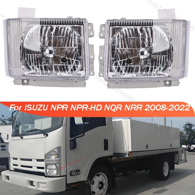 Headlight Assembly For ISUZU NPR NPR-HD NQR NRR 2008-2022 For GMC W4500 W4000 Truck 2008-2010 Fog Light Running Signal Lamp