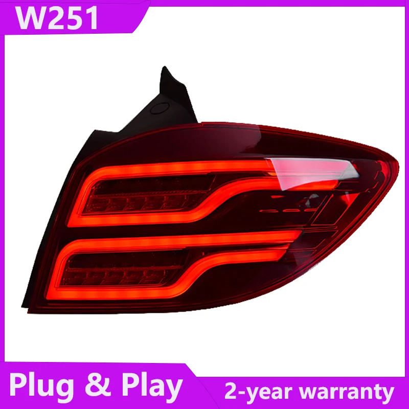 Car Styling for Mercedes benz R class W251 LED Taillight Benz Rear DRL Fog Brake Turn Signal Reversing