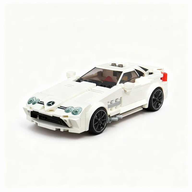 

400pcs MOC McLarened Mercedessed SLR City Champions 8 Studs Wide Model Building Blocks Christmas Gifts Construction Toys Brick