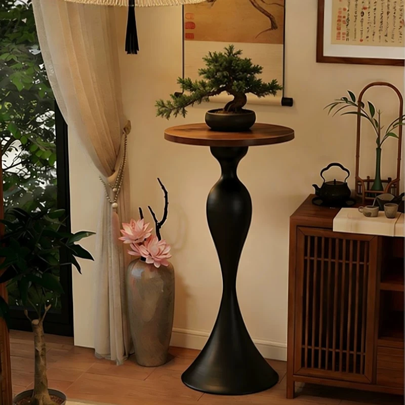 Space-saving Plant Stand Narrow Side Accent Table Slim Flower Rack for Balcony Living Room Multi-scene Greenery Display Rack