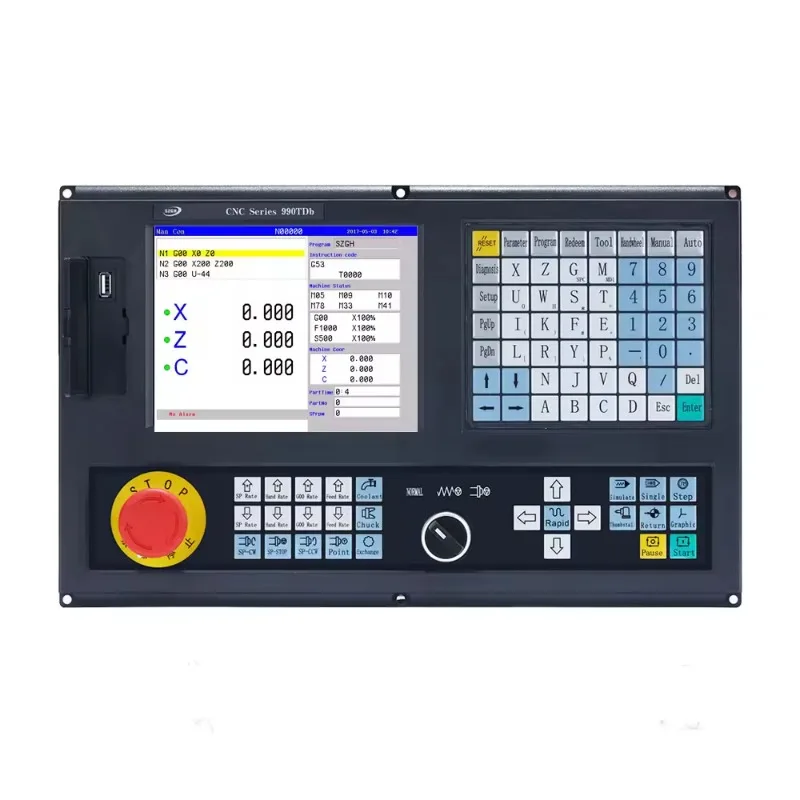 SZGH 2 3 4 Axis Keyboard CNC Controller for Metal CNC Lathe Center and Turning Center