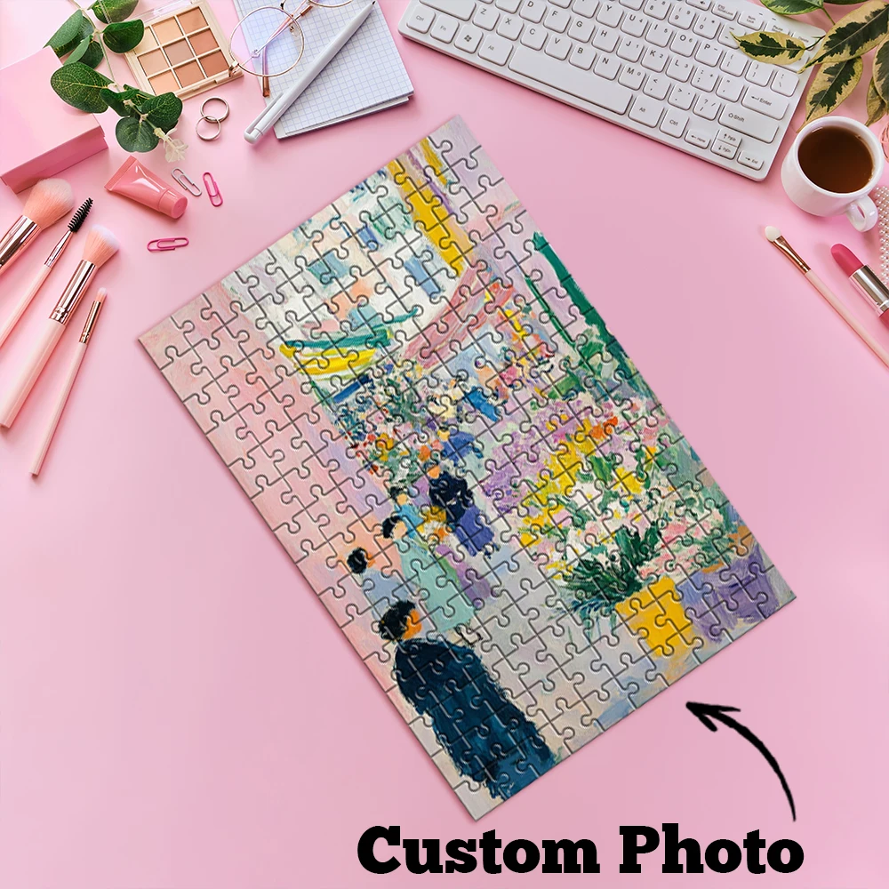 35/300/500pcs  nature Custom Picture Jigsaw puzzle Personalized Picture For Children Toy Baby Gift view 4
