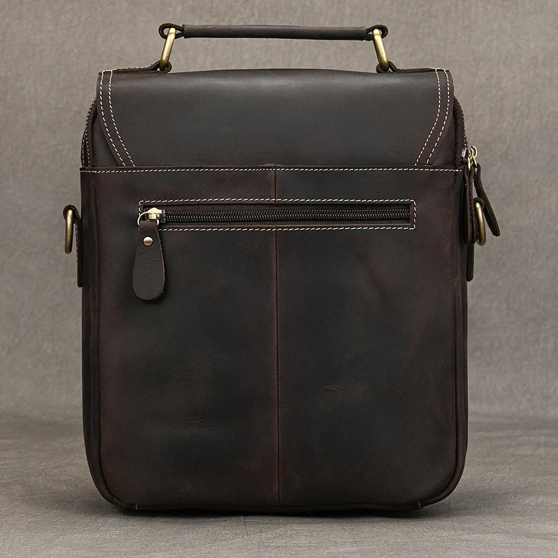 حقيبة كروس من جلد البقر الناعم للرجال ، حقائب ساعي البريد غير رسمية ، حقيبة كتف للرجال من ايباد ، شحن سريع ، 7.9 بوصة
