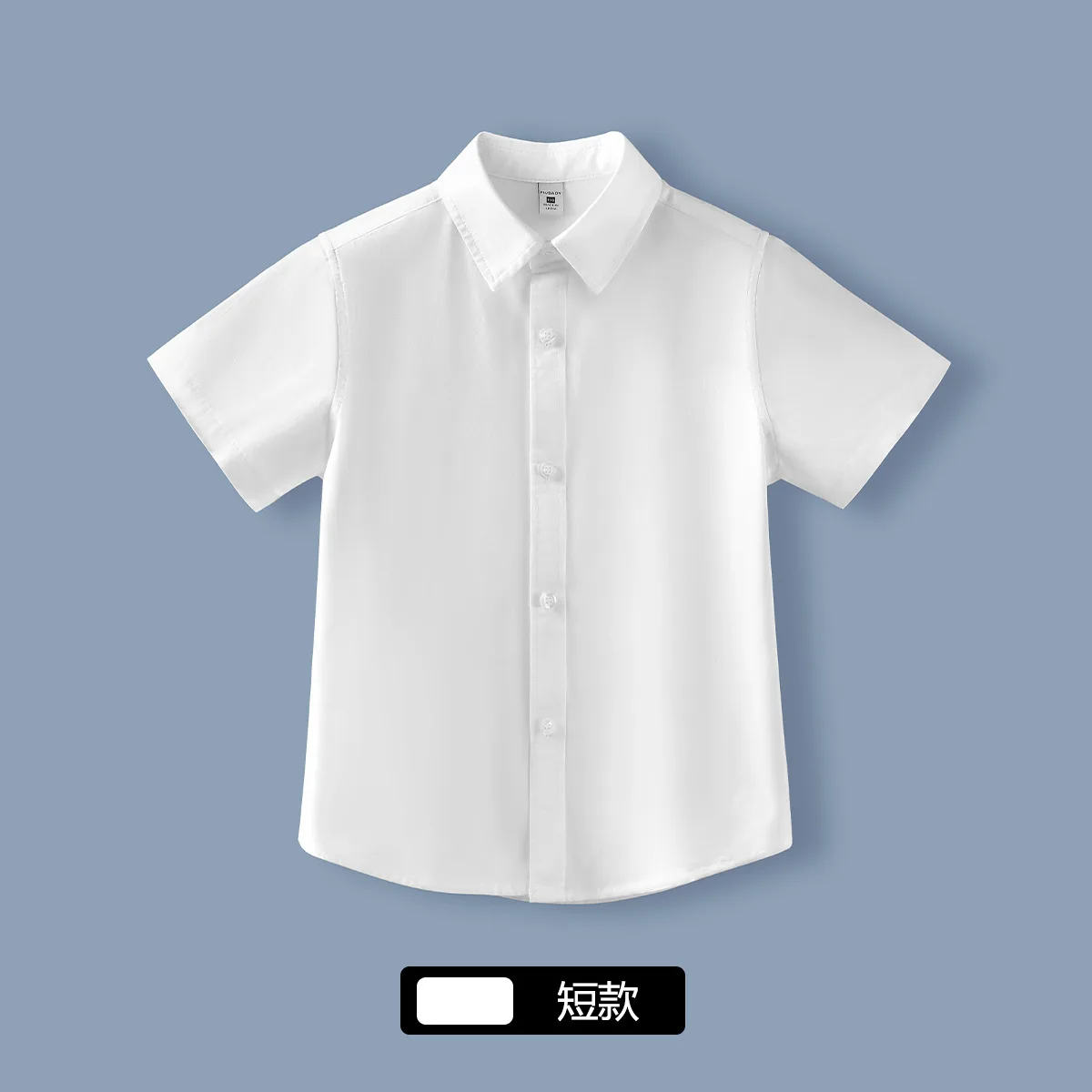 2024 summer spring new Boys School white Shirt short jk thin Sleeve blouse 100% cotton Casual Outdoor teenagers 4 to 12 year