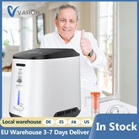 Varon Portable 1-7L/min Home Oxygen Concentrator 2-in-1 Radio Remote Time Control 32%-90% Adjustable High Purity Oxygen Machine