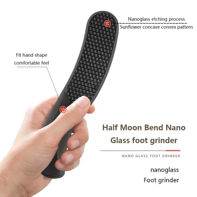 Professionele Nano Glazen Voet Bestand Hakken Dode Huid Eelt Remover Voeten Scrubber Voor Vrouw Voeten Huidverzorging Voetverzorging Pedicure Gereedschap