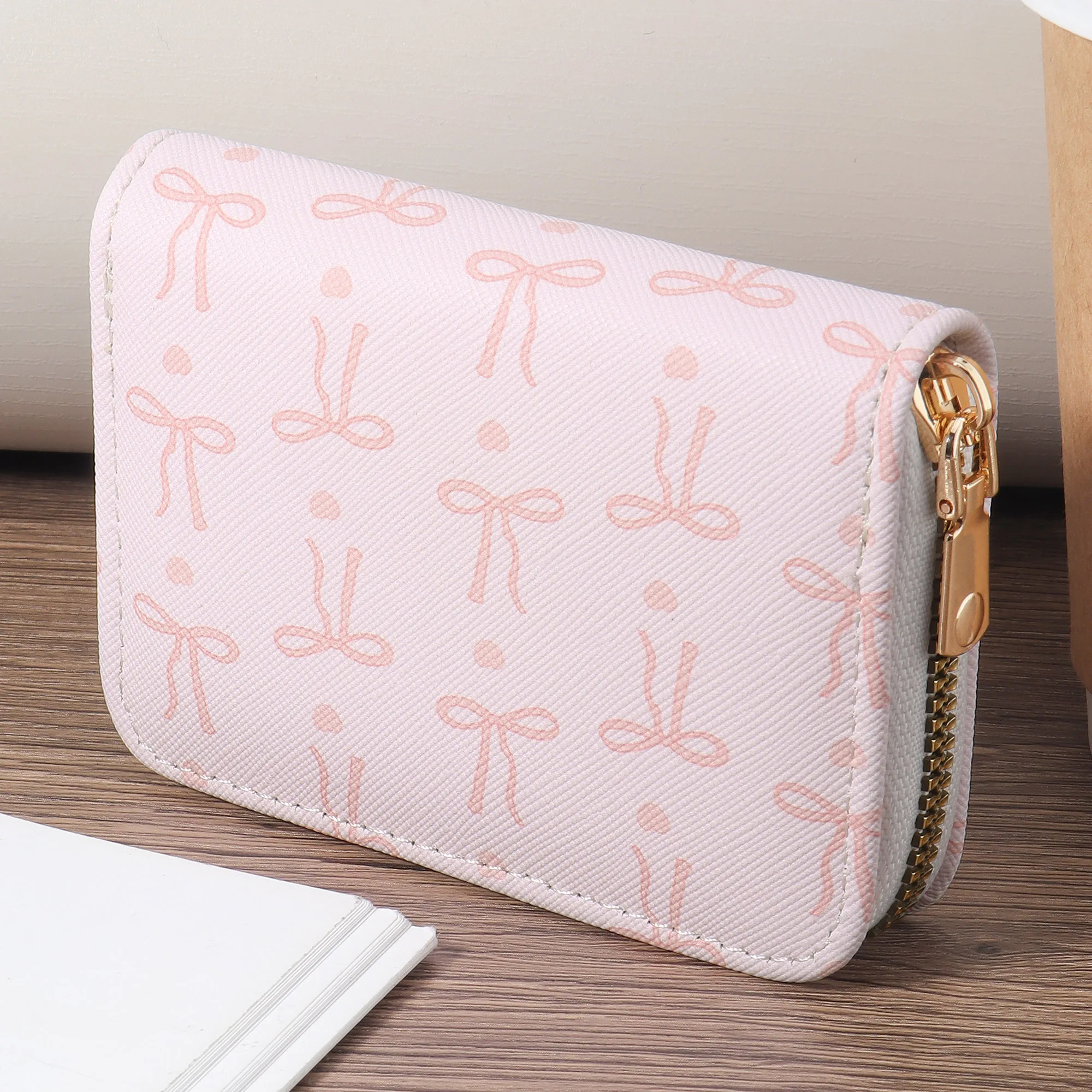 Women's Minimalist Short Wallet Handbag Zipper, Coin Wallet Fashion Zipper, High Quality Credit Card Storage Bag, Easy Leisure M
