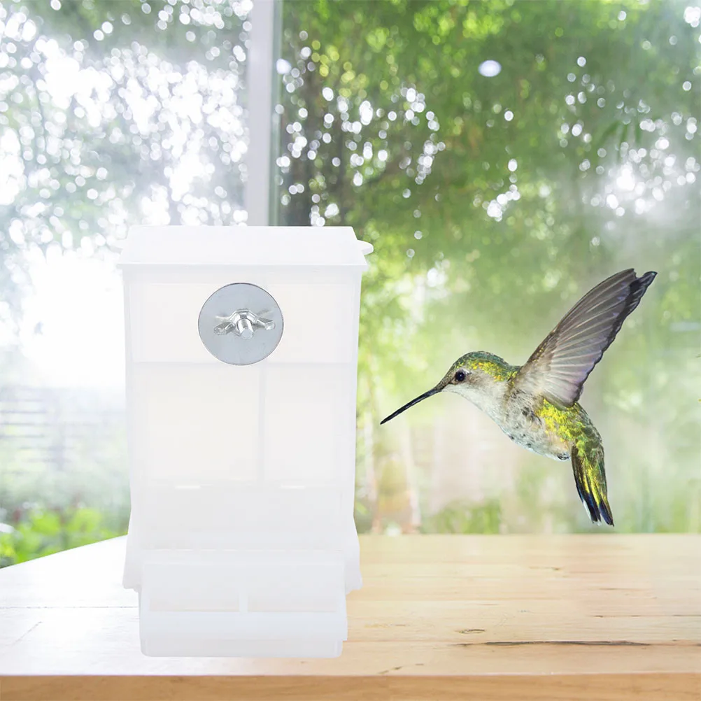 

Automatic Bird Feeder Large Capacity Splash Proof Cage Food Bowl Durable Pet Feeding Tool Suitable For Various Birds Indoor