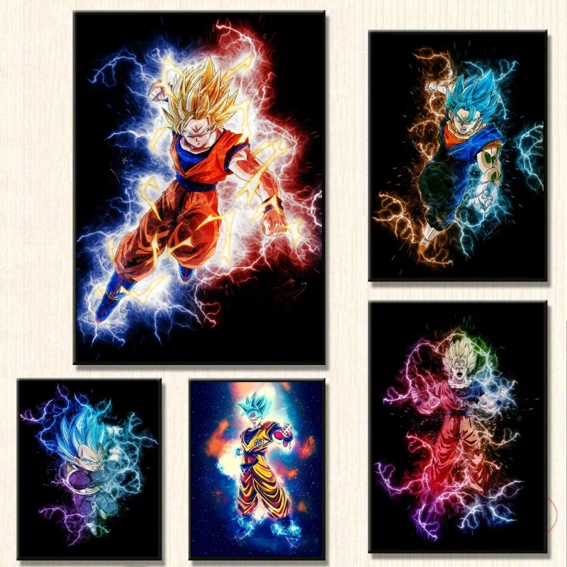 Print On Canvas Dragon Ball Kakarot Cuadros Best Gift Children's Bedroom Decor Picture Comics Pictures Wall Art Friends Gifts