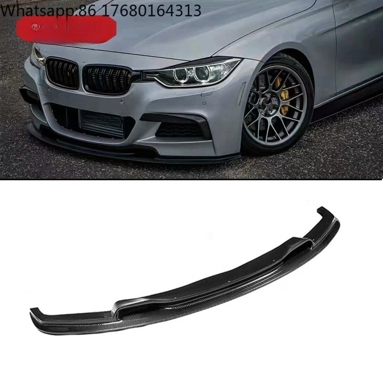 For 2012-2017 V Style Carbon Fiber Car Bumper Lip for Bmw 3 Series F30 F35 320i 328i 335i Front Lip