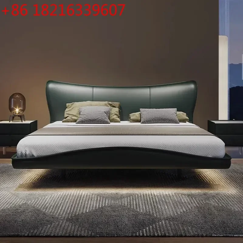 YAO Electric Recliner Leather Sofa Zero Wall Black Italian Minimalist Living Room Furniture Government Subsidy Available
