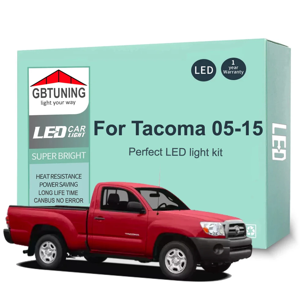 

10 шт. светодиодная внутренняя лампа Canbus для Toyota Tacoma 2005 2006 2007 2008 2009 2010 2011 2012 2013 2014 2015 автомобильные аксессуары