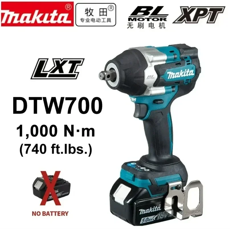 avvitatore-a-impulsi-elettrico-a-batteria-makita-brushless-dtw700-da-1-2-pollice-compatibile-con-batteria-da-18v-utensile-elettrico-per-riparazioni-automobilistiche