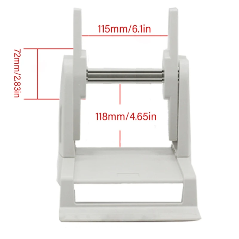 Thermal Label Holder for Rolls and Fan-Fold Labels Sticker Roll Holder Work with Desktop Label Printer Label Stand