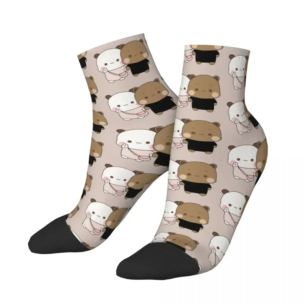 

Panda And Brownie Bear Couple Socks Harajuku High Quality Stockings All Season Socks Accessories for Man's Woman's Gifts