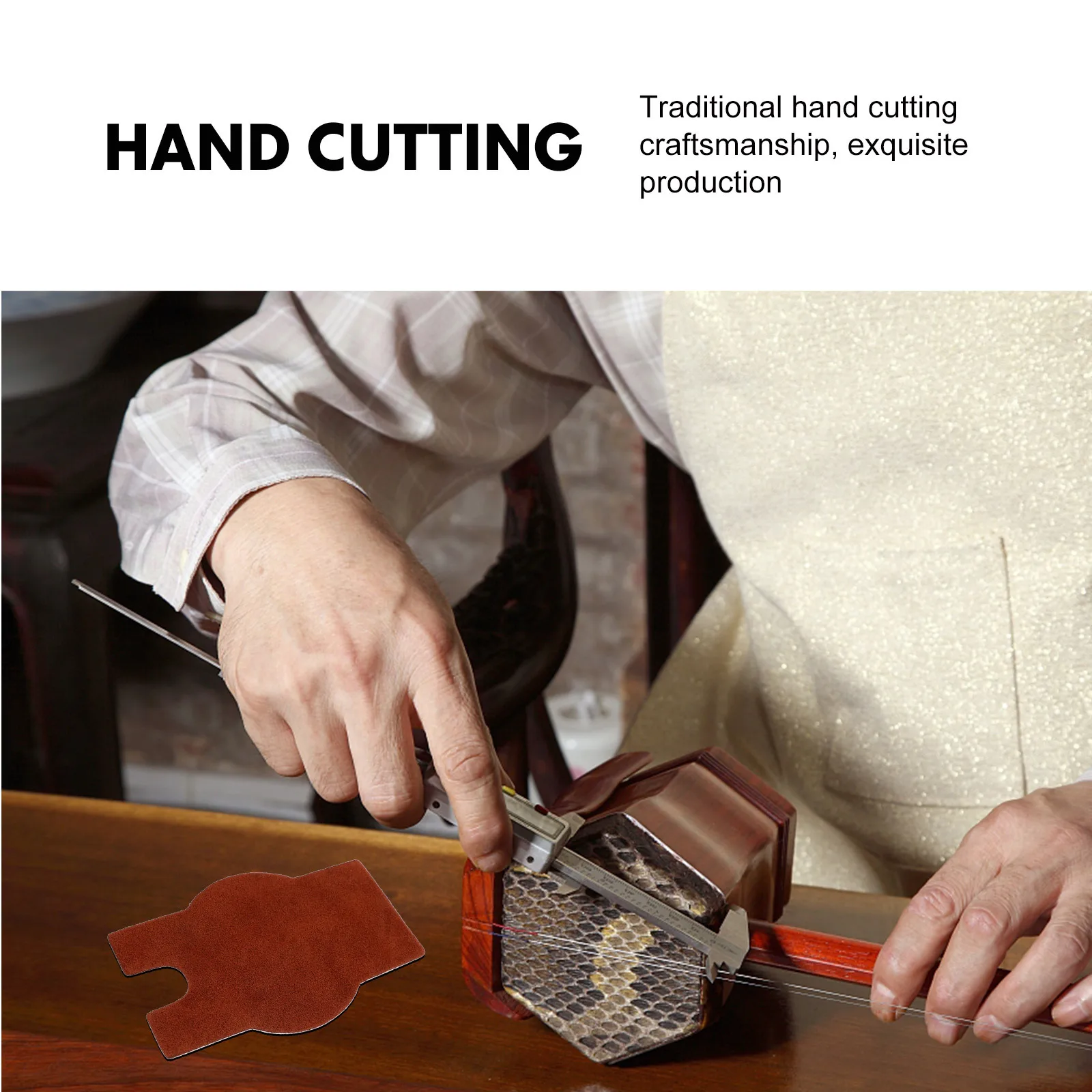 

2Pcs Cowhide Non-Slip Pads Anti-Slip Mats for Erhu Pipa Liuqin Durable Instrument Cushion Cowhide Anti-Slip Pad