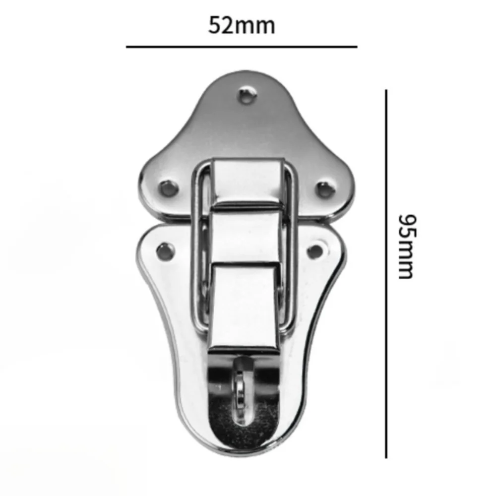 4 قطعة حقائب سبائك الزنك غلق بمشبك المشبك مسامير الأثاث الأجهزة مزلاج مشبك مشبك المشبك 95*52 مللي متر صندوق مشابك صندوق البناء #6