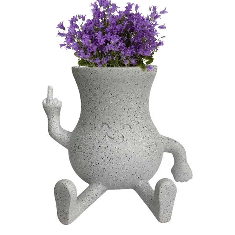 

Cute Planter Pot Cute Succulent Cactus Planter Pot Funny Expression Indoor Plant Pot Succulent Cartoon Flower Plant Pots Resin