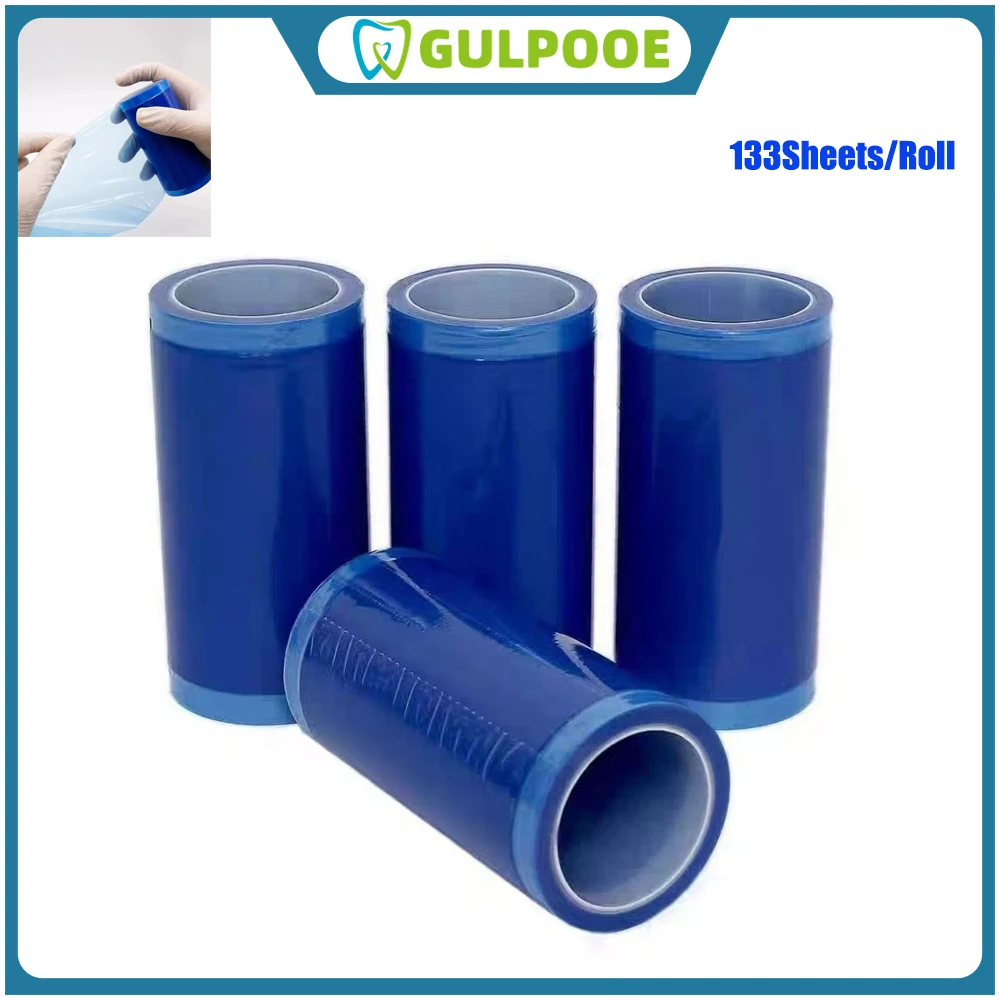 GULPOOE Dental Disposable Isolation Membrane 133Sheets/Roll Mini Waterproof Protective Barrier Dental Barrier Film Protect