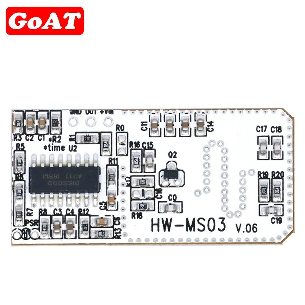 High Performance Motion Sensor HW-MS03 2.4GHz to 5.8GHz Microwave Radar Human body induction PIR switch Module for Arduino Diy