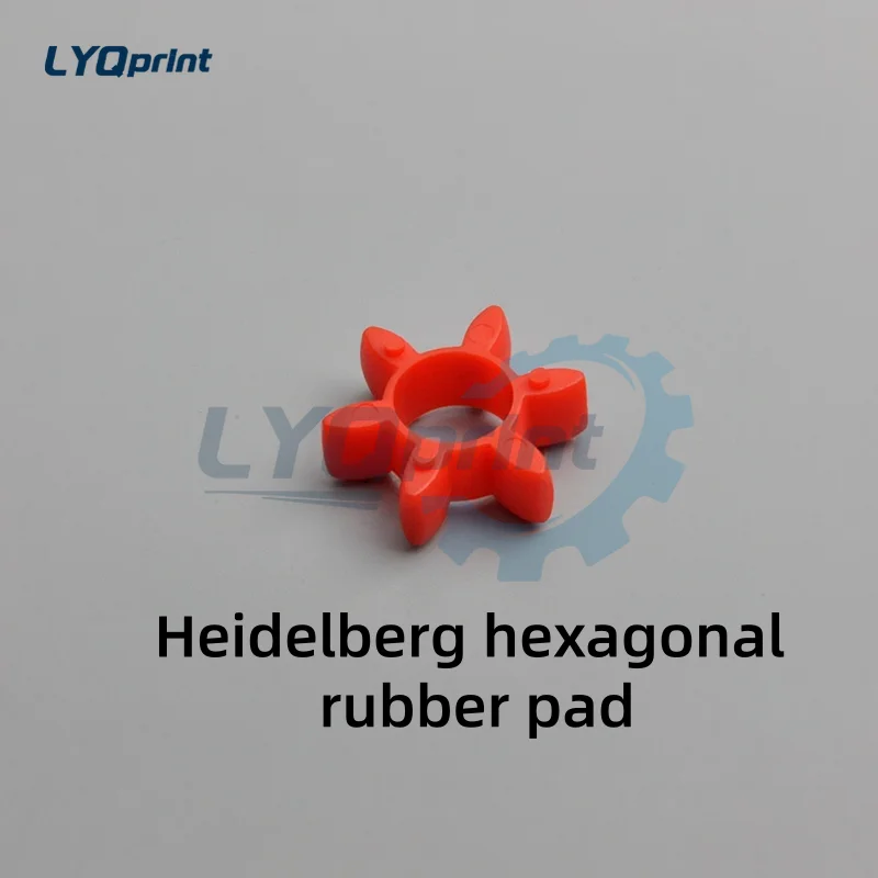 Flat Solid Heidelberg Printing Press Coating Unit Oil Pump Hex Rubber Cushion Buffer Pad Shock Absorber Replacement Spare Parts