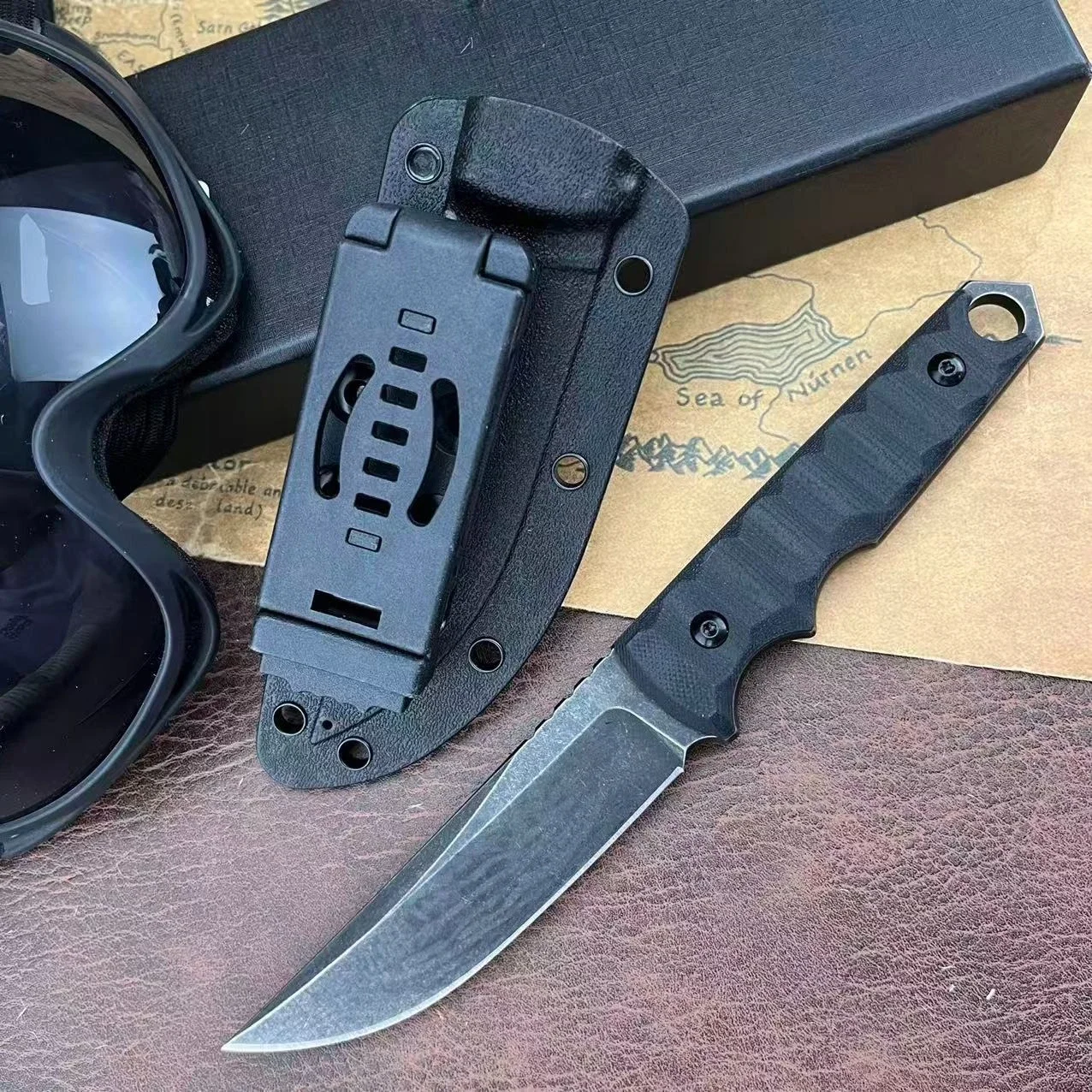 

Высокая твердость D2 Blade Wilderness Survival Adventure Knife Кемпинговый нож Уличный нож Прямой нож EDC Охотничий боевой нож