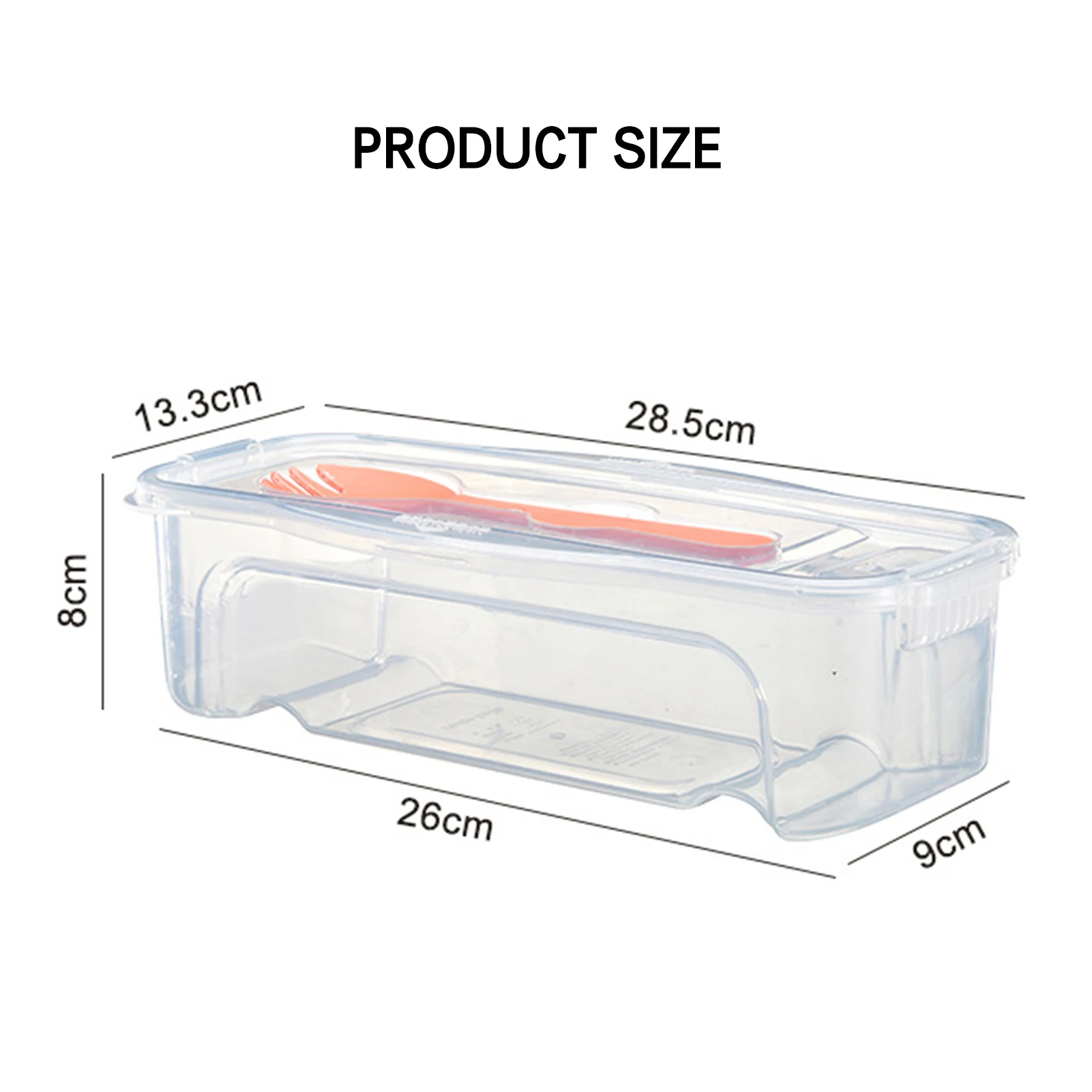 Microwave Food Boxes with Lids 44oz Food Cooking Box with Strainer & Flatware for Food Noodles Dumplings