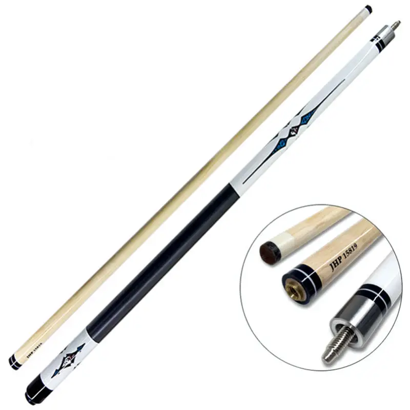 

Budget-friendly, Good Quality 57'' 2-pieces 13mm Tip Billiard Pool Cue Stick with Canadian Maple Wood Shaft for Sale