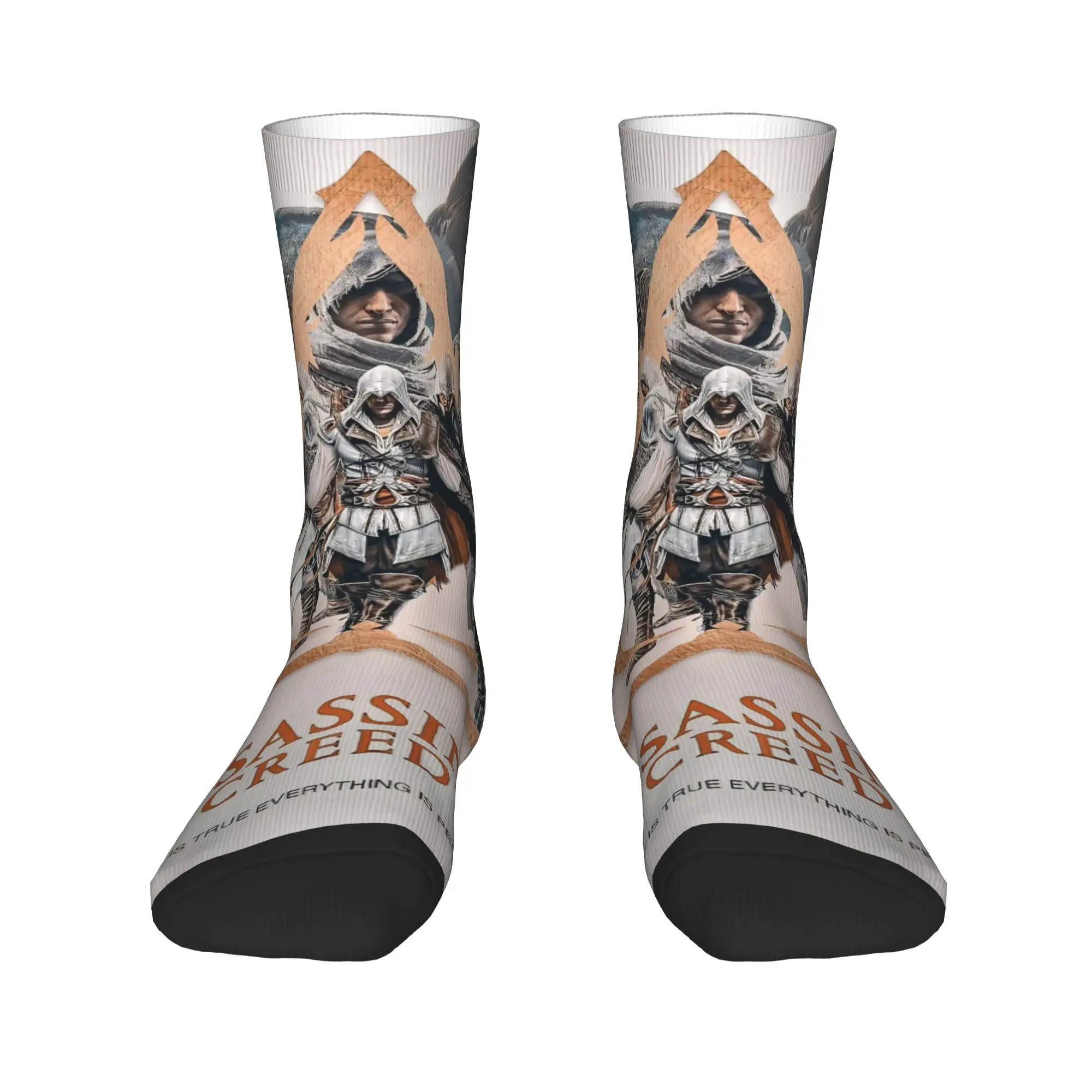 Assassins Creed Shadows  Socks Winter  Stockings Funny Women Men Breathable Socks Graphic Running Sports Anti-Slip Socks
