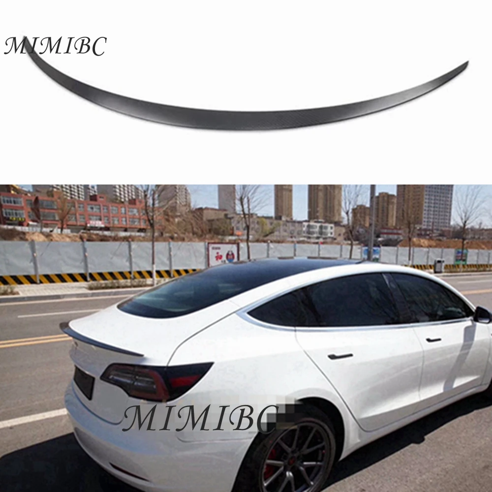 

FOR Tesla Model Y Carbon fiber Rear Spoiler Trunk wing Y Style 2017 2018 2019 2020 2021 2022 FRP Matt carbon