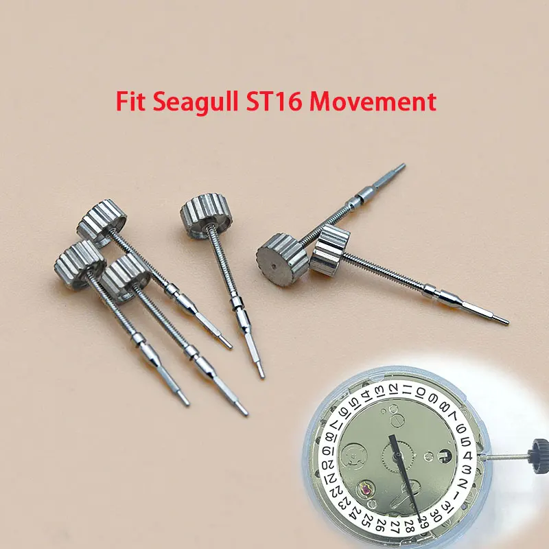 Watch Repairing Winding Stem Replacement Spare Parts  Fit Seagull ST17 ST16 Movement Watch Repair Part Aftermarket Replacements