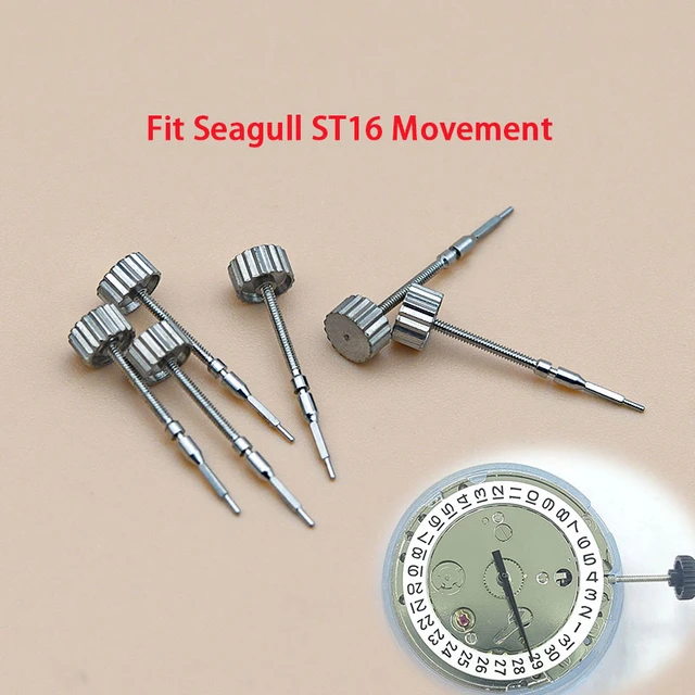 腕時計修理巻きステム交換、スペアパーツ、seagull st17、st16 