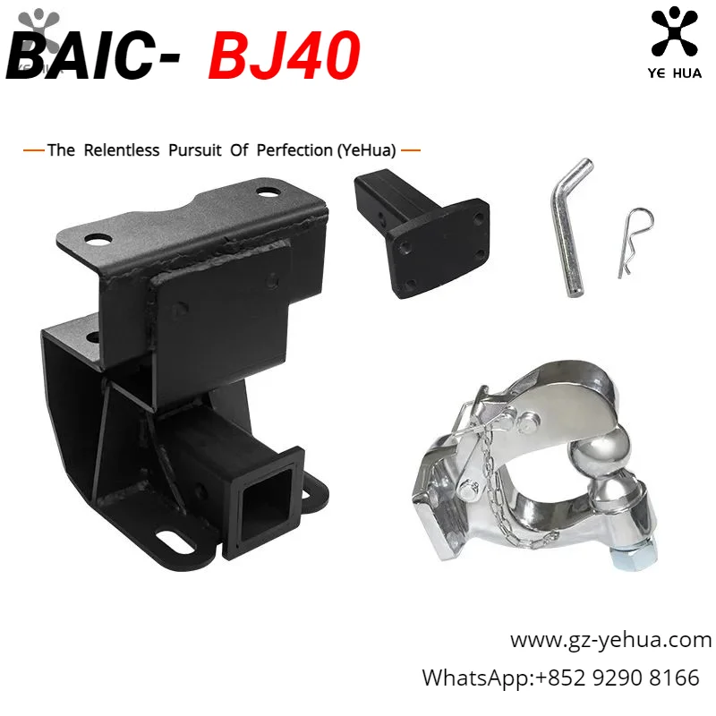 

For Baic BJ40 Plus Ickx K2 2021-2022 Trailer Bar Rear Trailer Hook Three-point Fixed Towing Hook Car Tuning Tow Exterior Parts