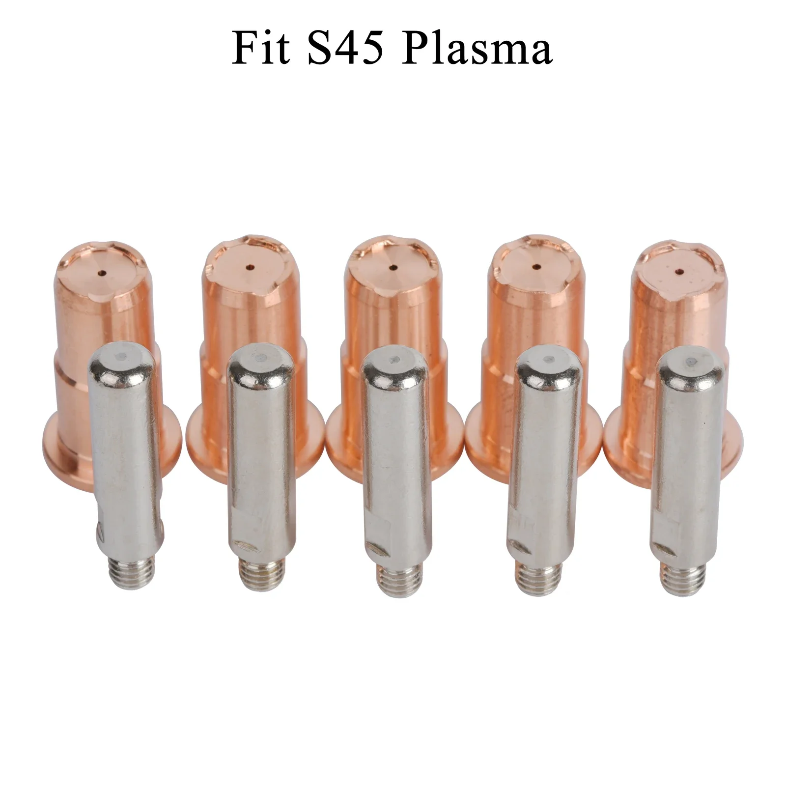 

10PCS S45 Electrode PR0106 Nozzle Tip PD0103 0.9mm Fit Plasma Cutter Torch Consumables