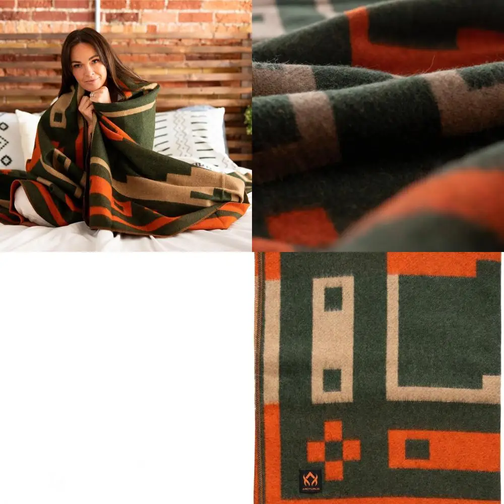 

Одеяло из шерсти весом 4,5 фунта — теплое, моющееся, большое | Идеально подходит для кемпинга, активного отдыха, выживания и использования в экстренных ситуациях.